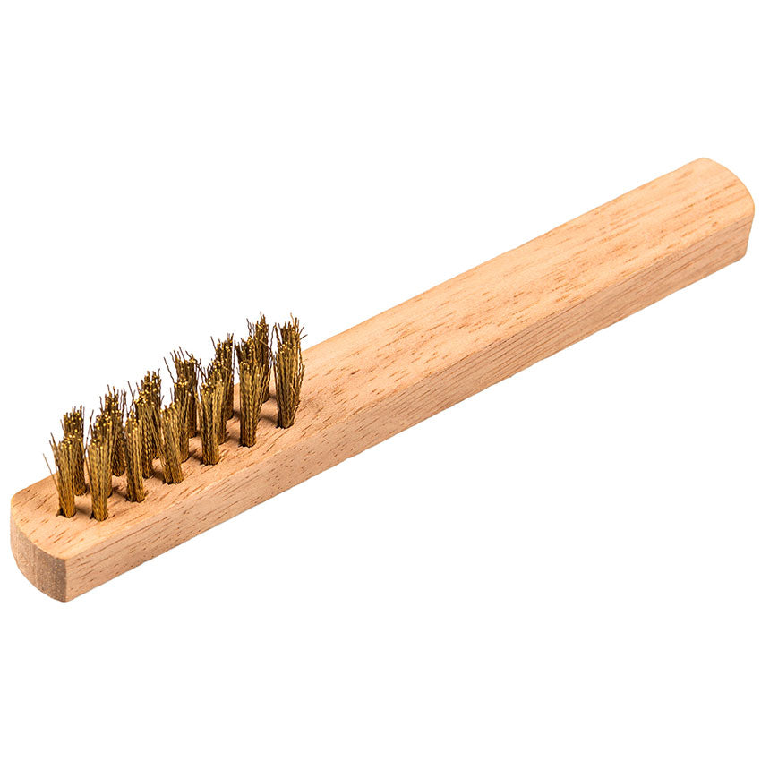 BHZ 600 spark plug brush Number of rows 3, 45 x 17 x 145 mm wooden handle 0,17 brass crimped