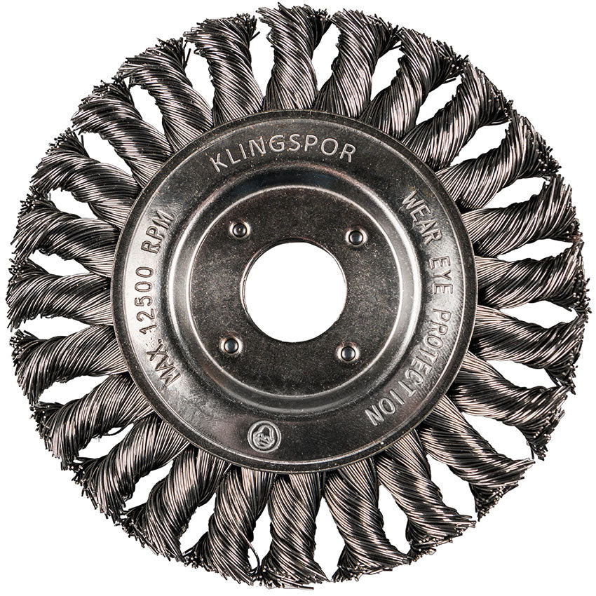 BR 600 Z round brush knotted single row, 178 x 14 mm thread M14 0,5 Steel