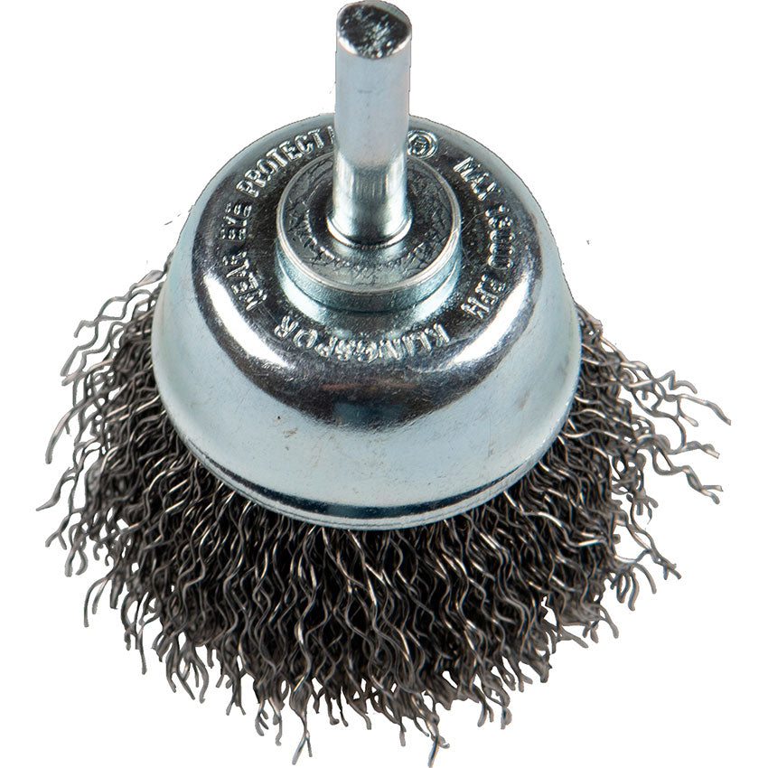 BTS 600 W cup brush with shaft, 50 x 6 mm 0,3 Steel