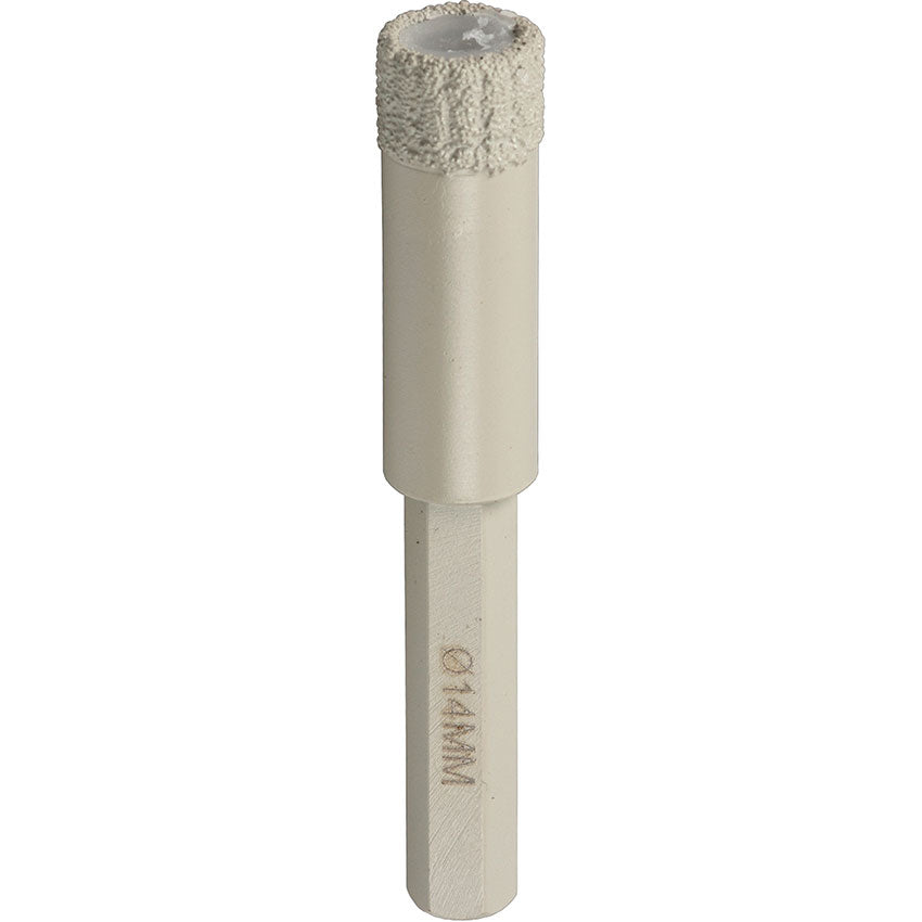 DB 600 F drill bits, 14 x 40 mm 1 segments 10 mm, closed rim 1/4" bit, hexagonal