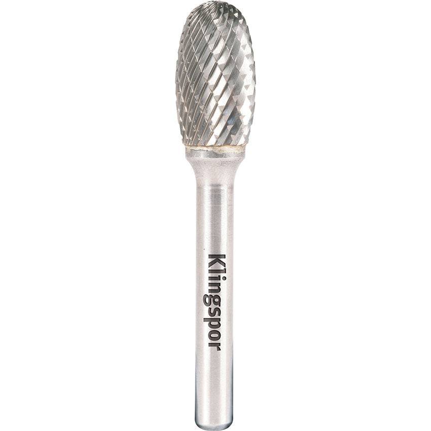 HF 100 E carbide burrs, 12,7 x 22 x 6 mm double serration