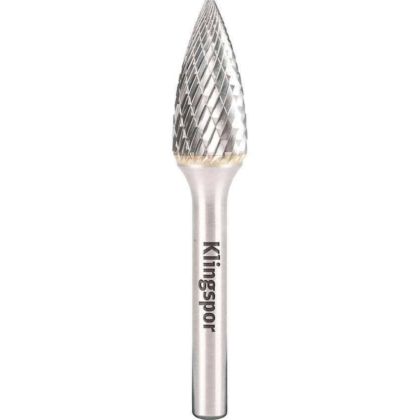 HF 100 G carbide burrs, 6,3 x 12,7 x 3 mm double serration