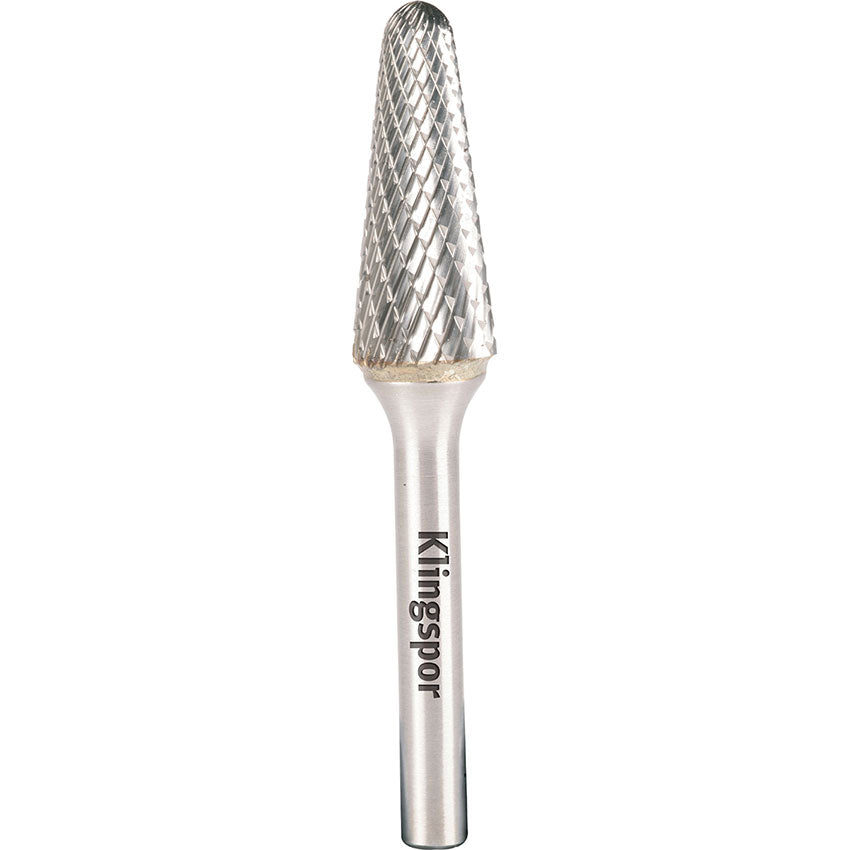 HF 100 L carbide burrs, 3 x 14 x 3 mm double serration