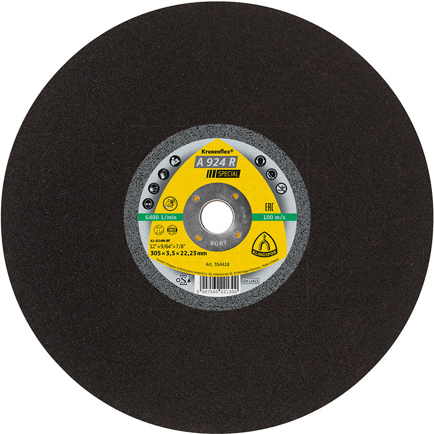 A 924 R large cutting-off wheels, 305 x 4 x 22,23 mm flat