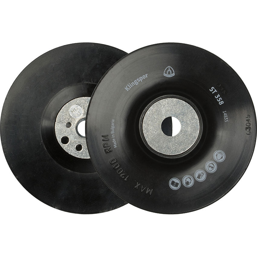 ST 358 fibre disc backing pad, 100 mm thread M10