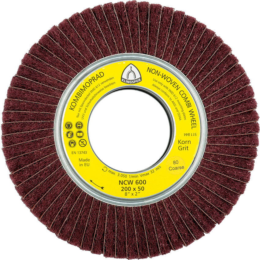 NCW 600 nylon webbed mops,combination, 165 x 50 x 43,1 mm grain 180 very fine