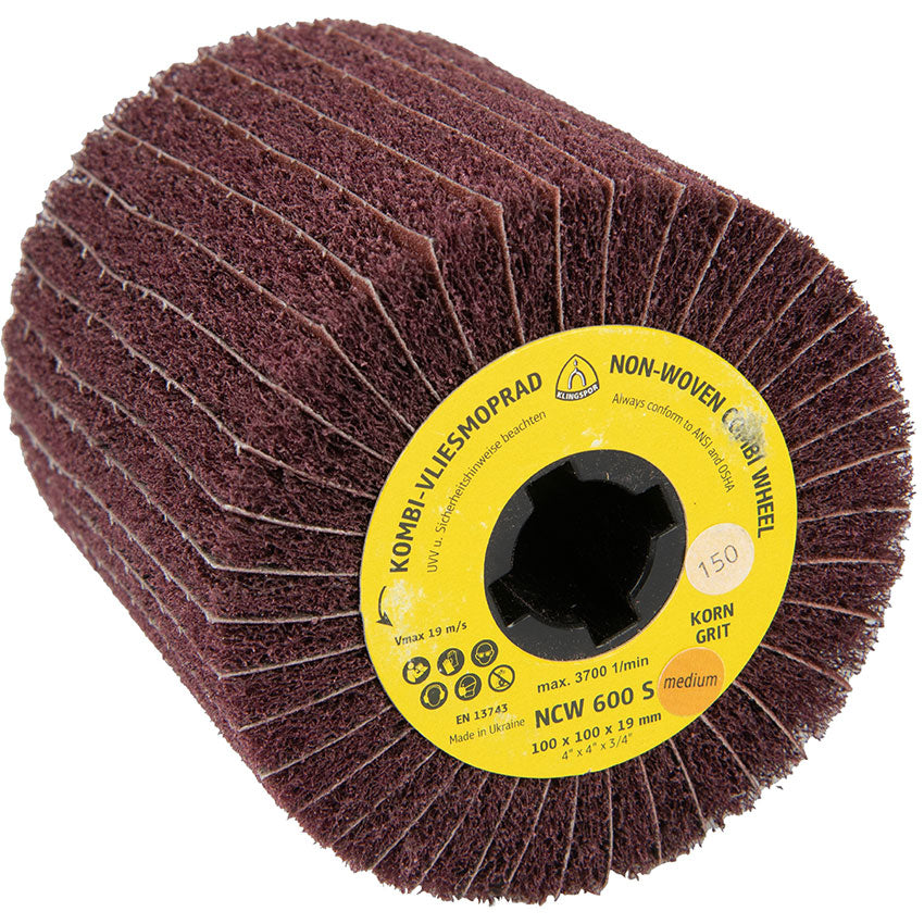 NCW 600 S nylon webbed mops,combination, 110 x 100 x 19 mm grain 180 very fine